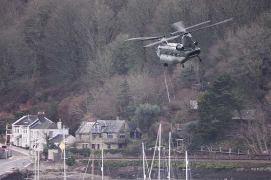 11 March 2021 - 14-17-46
Up the centre of the river approaching Dartmouth's Higher Ferry.
--------------------
RAF Chinook ZH902